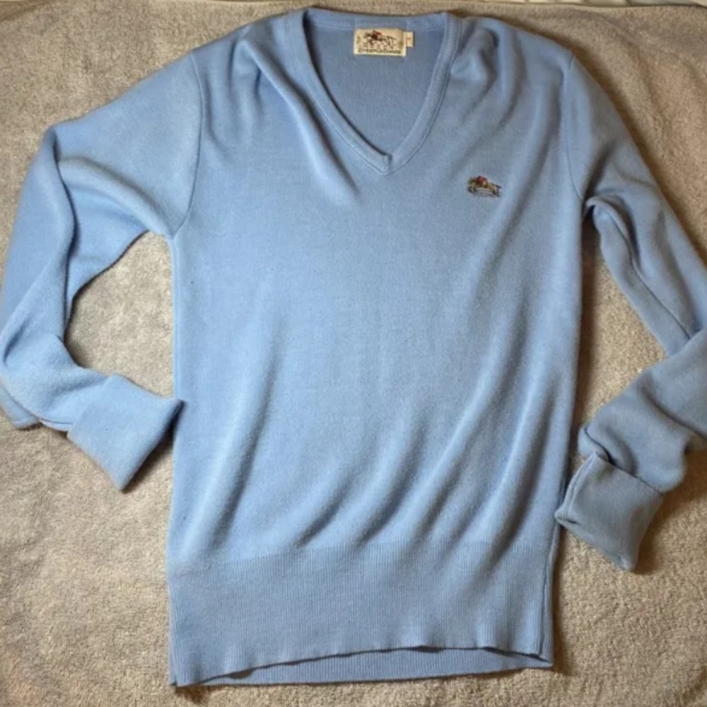 Vintage Sweater Steeple Chase Vneck Women’s Size Small